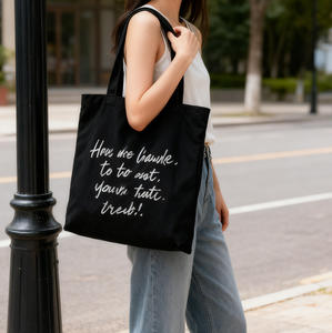 Nuova Tendenza all'Ingrosso: Borsa Tote in Tela Minimalista ed Ecologica con Stampa Personalizzata per Regali Aziendali e Promozioni - Product Image 2