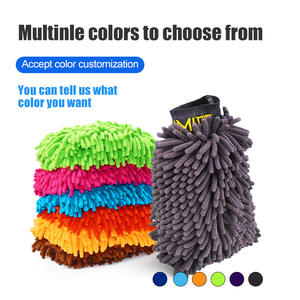 Mitaines en microfibre et chenille à usage double face <span class=keywords><strong>de</strong></span> tailles multiples Gants <span class=keywords><strong>de</strong></span> nettoyage des vitres pour le lavage <span class=keywords><strong>de</strong></span> la vaisselle <span class=keywords><strong>de</strong></span> voiture - Product Image 6