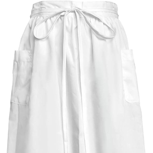 Tablier blanc vintage style demoiselle d'honneur victorien avec 2 poches et volants pour la cuisine, la pâtisserie et le cosplay - Product Image 1