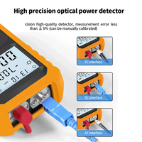 Testeur de puissance optique 4-en-1 avec localisateur visuel de défauts (VFL) 1mW 10mW 30mW, testeur de câble réseau, testeur de fibre optique OPM VFL WIFI PON RJ45 Y3