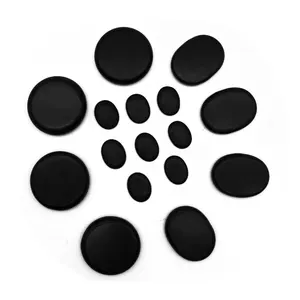 Piedras de masaje de basalto Natural, Kit de piedras cálidas para masaje en casa, Spa, masajeador para espalda, piernas, cara y pie, 16 Uds. - Product Image 1