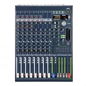 16-channel Rack-mounted Professional Speakers Sound System Audio Mixer Auto Mic Input Audio Mixer