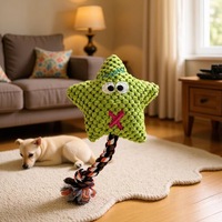 Jouet pour chien en peluche en forme de monstre et d'étoile, jouet à mâcher sonore pour animaux de compagnie, vente en gros