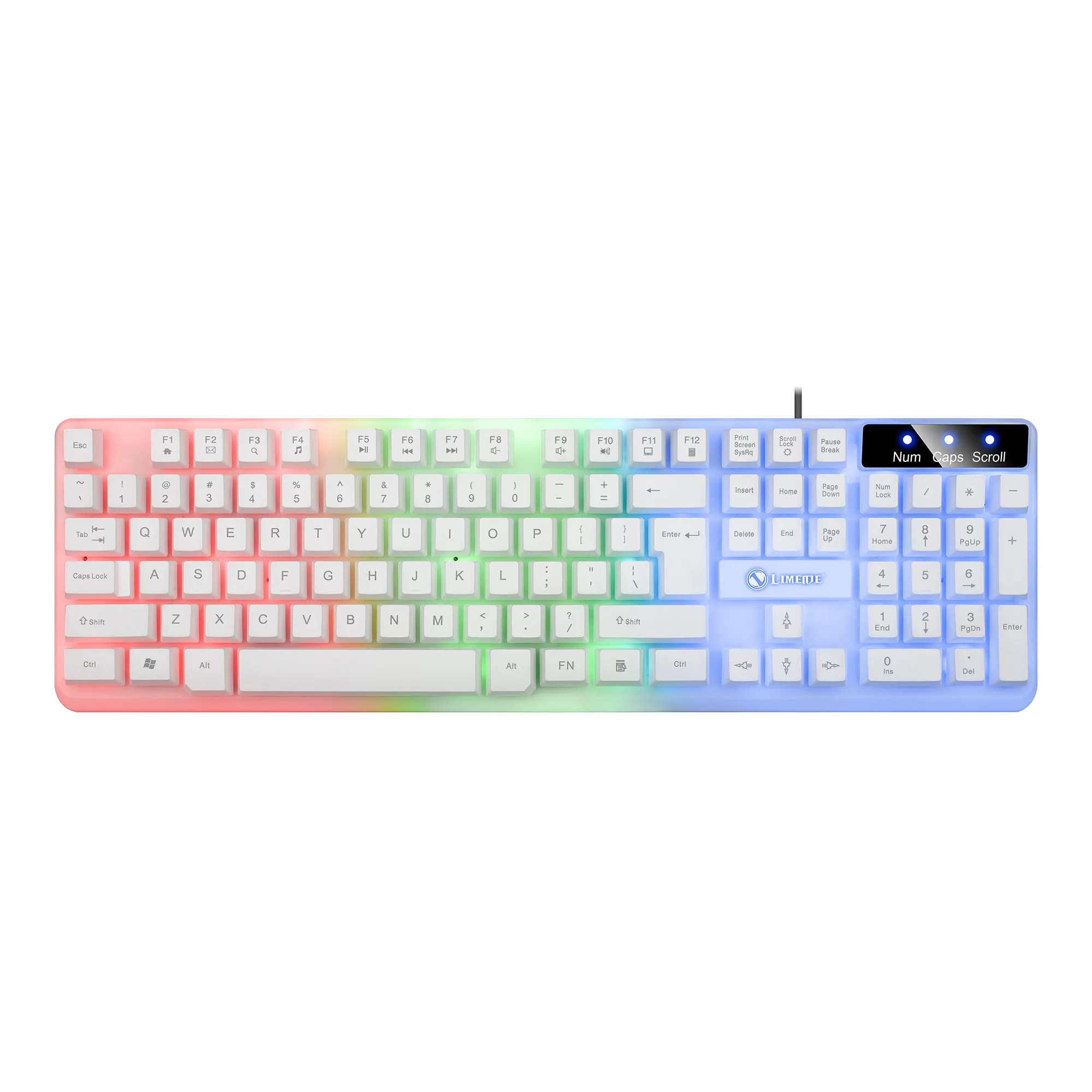 Factory RGB Backlit Computer Keyboard Gaming Teclado Mechanical hand feeling Light-emitting cheap keyboard and mouse suit