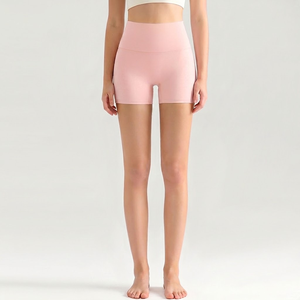 Ensembles <span class=keywords><strong>de</strong></span> yoga en gros : Shorts taille haute 3 pouces pour femme, effet push-up, respirants, pour l'été, la gym et la course à pied - Product Image 5