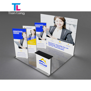 Feria comercial Marco portátil de pie Pantalla retroiluminada Caja de luz SEG Caja de luz LED independiente de tela para exposición - Product Image 2