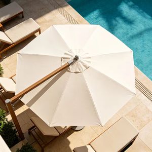 Tissu de <span class=keywords><strong>parasol</strong></span> d'extérieur en polyester 100% tricoté 600D 290 g/m², résistant au vent et aux UV, <span class=keywords><strong>pour</strong></span> <span class=keywords><strong>parasol</strong></span> de jardin - Product Image 3