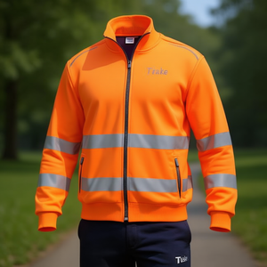 Sudadera Larga con Cierre Regular Ttake, Ropa de Trabajo, Ropa de Seguridad Reflectante - Product Image 3
