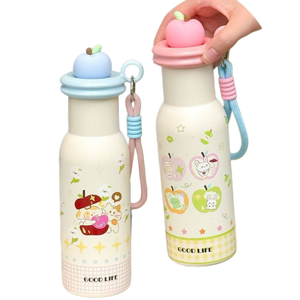 Nouvelle tasse en acier inoxydable 304 de haute qualité pour enfants, motif dessin animé Apple Paradise, pour filles - Product Image 5