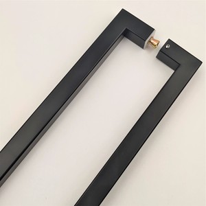 Manija de Puerta de Vidrio de Acero Inoxidable 304 de 32 Pulgadas Personalizada de Fábrica Racer, Manija de Puerta Larga de Madera - Product Image 4