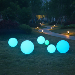 ไฟทรงกลม LED พลังงานแสงอาทิตย์สำหรับภายนอกอาคาร IP65 ขนาด 40 ซม. เปลี่ยนสีได้ RGB ตกแต่งสวน 30 สีขาว 80 LED DC 6V - Product Image 6
