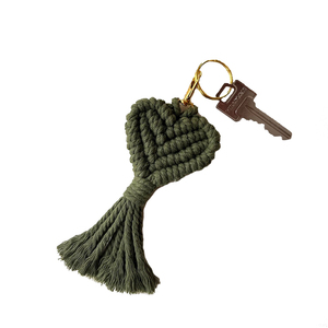 <span class=keywords><strong>Porte</strong></span>-clés <span class=keywords><strong>Macramé</strong></span> Tendance et Adorable, <span class=keywords><strong>Porte</strong></span>-clés <span class=keywords><strong>Macramé</strong></span> Bohème Cœur d'Amour, <span class=keywords><strong>Porte</strong></span>-clés Cœur Tressé Mignon avec Pompon - Product Image 2