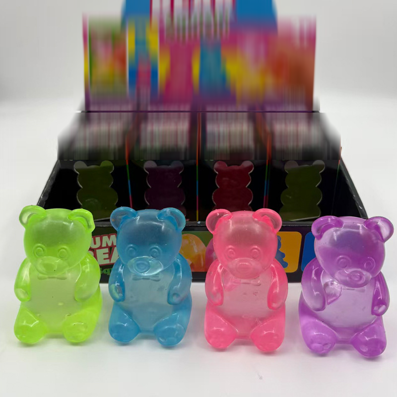 Ours en gomme transparent