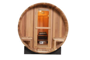 Kit extérieur de sauna de baril <span class=keywords><strong>en</strong></span> <span class=keywords><strong>bois</strong></span> de cèdre avec le sauna de baril de poêle à <span class=keywords><strong>bois</strong></span> à vendre - Product Image 3