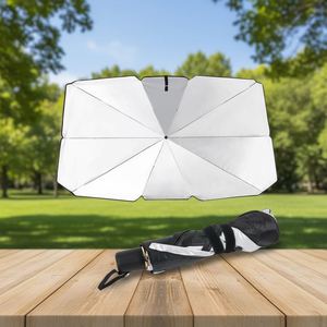 แผ่นบังแดดหน้ารถแบบยูนิเวอร์แซล 2 ขนาด ป้องกันแสงแดดและรังสียูวี - Product Image 4