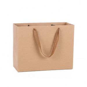 Bolsa de Papel Kraft Marrón Compostable y Reciclable con Boquilla Personalizada con su Propio Logotipo para Comida para Llevar de Restaurantes, Velas - Product Image 1
