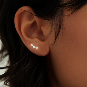 CANNER 16G Pendientes de Plata de Ley 925 con Zirconia Marquise para Piercing de Cartílago, Forma de Corazón, Parte Trasera Plana, Joyería - Product Image 2