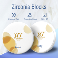 Bloc de zircone multicouche de qualité supérieure à 60 % de translucidité élevée pour les restaurations dentaires en laboratoire CAD/CAM