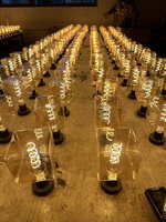 Ampoule Edison LED 220V E27 4W, lampe LED Edison, cube de glace, ampoule LED décorative vintage