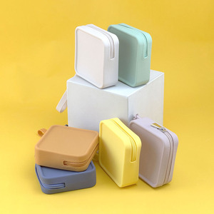 New Arrival Dual Purpose Silicone Cosmetic Bag Waterproof Coin <b>Purse</b> with Earphone Pouch Unisex Design - Product Image 3