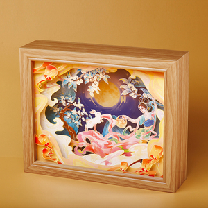 Arte <span class=keywords><strong>de</strong></span> Tallado en <span class=keywords><strong>Papel</strong></span> 3D con Iluminación LED <span class=keywords><strong>de</strong></span> Alta Calidad, con Caja <span class=keywords><strong>de</strong></span> Madera, Decoración para el Hogar y Luz Nocturna para Dormitorio, Ángel Hada - Product Image 5