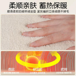 Cute Animal Seat Cushion Imitation Cashmere Non Slip Office <b>Chair</b> Pad For Living Room Bedroom Study - Product Image 5