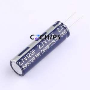 CXHP2R7127R- Supercondensateur TWV à montage traversant (THT), Condensateur D18xL60mm 120F 2.7V 280uA@72hrs 13mOhm@1kHz - Product Image 1