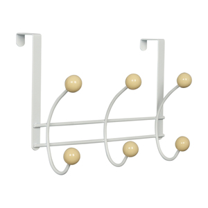 Organizzatore di cappotti in metallo Over-the-Door Premium con <span class=keywords><strong>ganci</strong></span> 6 <span class=keywords><strong>ganci</strong></span> per uso domestico per cappelli di abbigliamento - Product Image 1