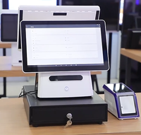 Écran tactile tout-en-un de caisse enregistreuse de restaurant du marché OEM ODM avec système à double écran
