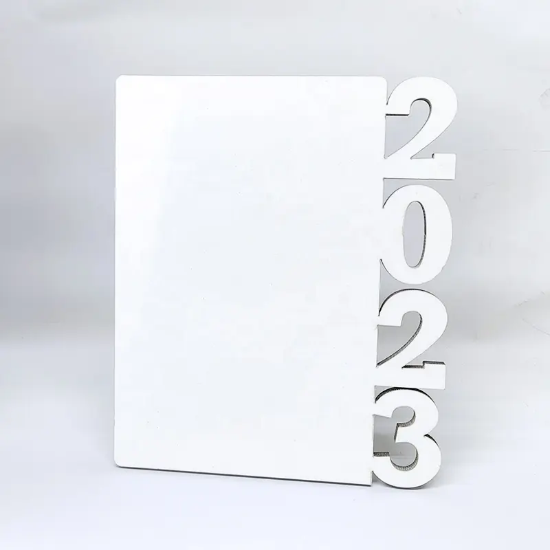 Blank New 2023 sublimation photo frame custom printing 2023 photo panel New year gift blank desk top panel