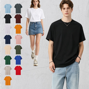 เสื้อยืดคัสตอม 220 กรัม ผ้าฝ้ายโซโลนา ถักทอ ป้องกันแบคทีเรีย ระบายอากาศ แห้งเร็ว แขนสั้น ผู้ชาย สีพื้น คอกลม เท่ห์ เท่ๆ - Product Image 1