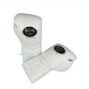 Gants de boxe professionnels pour la compétition – No Boxing No Life, cuir véritable - Product Image 1