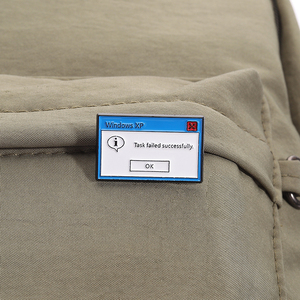 Attività non riuscita con successo lo smalto Pin messaggio di errore del Computer Retro spilla distintivo gioielli regalo per amici all'ingrosso - Product Image 3