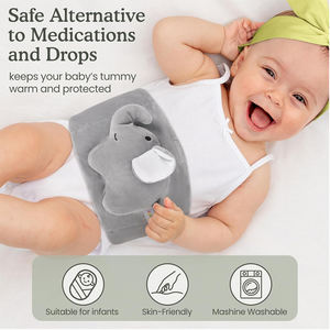 Alivio para Cólicos y Gases del Bebé, Faja Térmica para Recién Nacidos, Alivio para el Vientre con Calor Relajante, Almohadilla Térmica para Bebés, Cinturón Envolvente para Alivio - Product Image 3