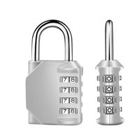 Offre Spéciale : Cadenas à Combinaison à 4 Chiffres en Alliage de Zinc, Verrou Métallique Compact Sans Clé, Dimensions 43x22x79mm et Anse de 6mm