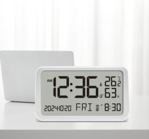 Hot bán kỹ thuật số bàn/bảng đồng hồ nhiệt độ độ ẩm hiển thị thông minh Trạm thời tiết điện tử lịch Pin hoạt động - Product Image 3