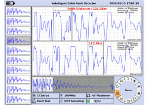 Système de détection de défauts de câbles haute tension 40 kV multi-pulsations avec méthode avancée, technologie de noyau énergétique 2000J, TDR (Time Domain Reflectometer) - Product Image 4