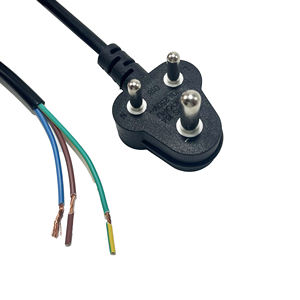Yeni 250v 16a güç kablosu Sans 164 1 bakır güvenli güney afrika fiş güç kablosu - Product Image 5
