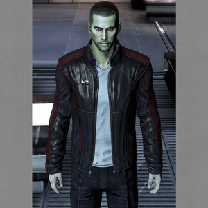 MANTEAU EN CUIR MASS EFFECT N7 - Product Image 1