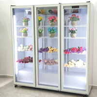 Réfrigérateur commercial à refroidissement par air de 1280 L avec vitrine pour la préservation des fleurs fraîches