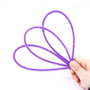 Foska multiusos 12 pulgadas * 6mm suministros para manualidades DIY hecho a mano niños usan limpiadores de tuberías de tallos de chenilla para estudiantes <span class=keywords><strong>cursos</strong></span> de bricolaje - Product Image 5