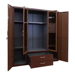 Armoire/<span class=keywords><strong>placard</strong></span> grande taille 4 portes 2 tiroirs avec miroir - Product Image 1