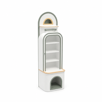 Nouvelle Conception Maison de Jeu de Rôle Ludique pour Enfants 3+ Ans, Thème Cuisine Île avec Plan de Travail, Jeu d'Imitation Urbain, Design Maison de Cuisine pour Enfants