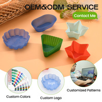 Moule de cuisson en silicone écologique personnalisé, diverses formes, pour tartelettes, puddings, muffins et cupcakes – Vente en gros