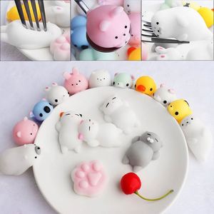 16 Pcs Lovely Squishies Stress Relief Mochi Toys Mini <b>Animals</b> Cat Easter Gifts - Product Image 5