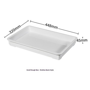 Plateaux de levage et de stockage empilables <span class=keywords><strong>en</strong></span> plastique blanc standard avec couvercles pour boulangerie commerciale - Product Image 4