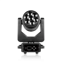 Projecteur LED mobile 7x40W avec zoom pour éclairage de scène, DJ, concert, fête