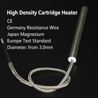 Élément chauffant à cartouche en acier inoxydable haute densité avec thermocouple 230V, tige chauffante haute précision pour moule plastique, OEM Chine