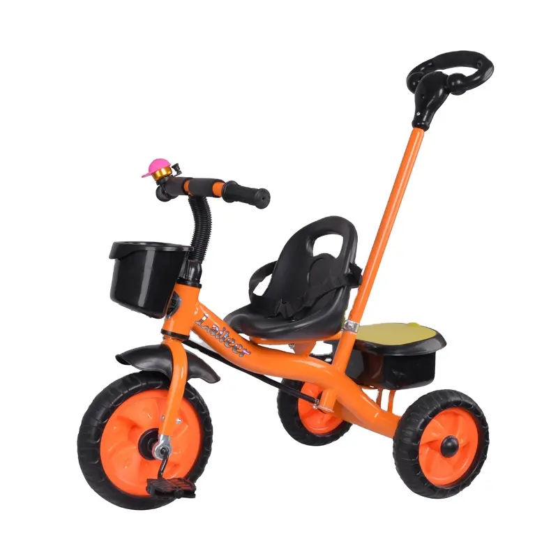 転倒防止プッシュバー付きの子供用三輪車用おもちゃの最高品質の乗り物