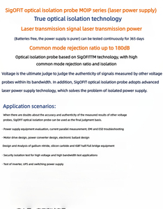 Micsig MOIP500P optik izolasyon probu laboratuvar OEM için özelleştirilebilir Test için yüksek voltajlı yüksek bant genişliği güvenlik izolasyonu - Product Image 3